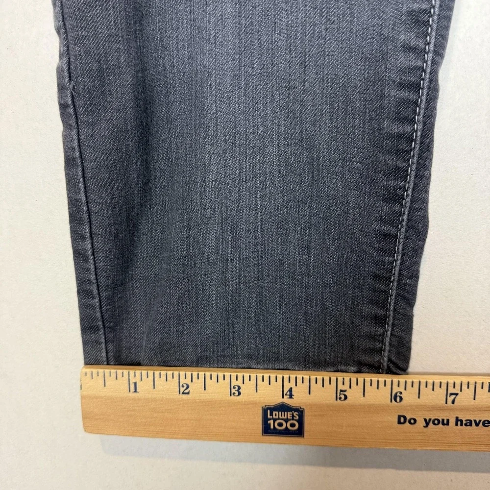 PrAna Jeans Womens 10/30 Gray Dark Wash Slim‎ Straight Mid Rise Stretch Denim